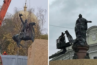 Поскакал за российским кораблем: в Измаиле снесли памятник Суворову