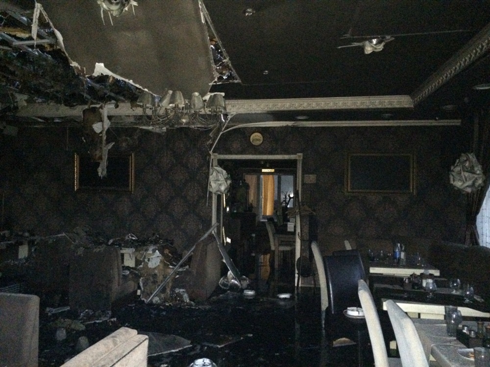 В Измаиле сгорел ресторан 